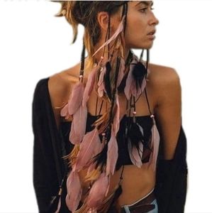 ***New Festival Feather Headband